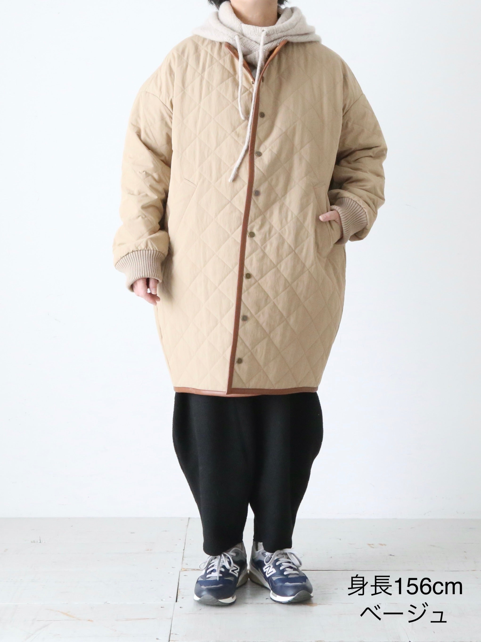 R&D.M.Co- ウォータープルーフキルティングハーフコート [7730]