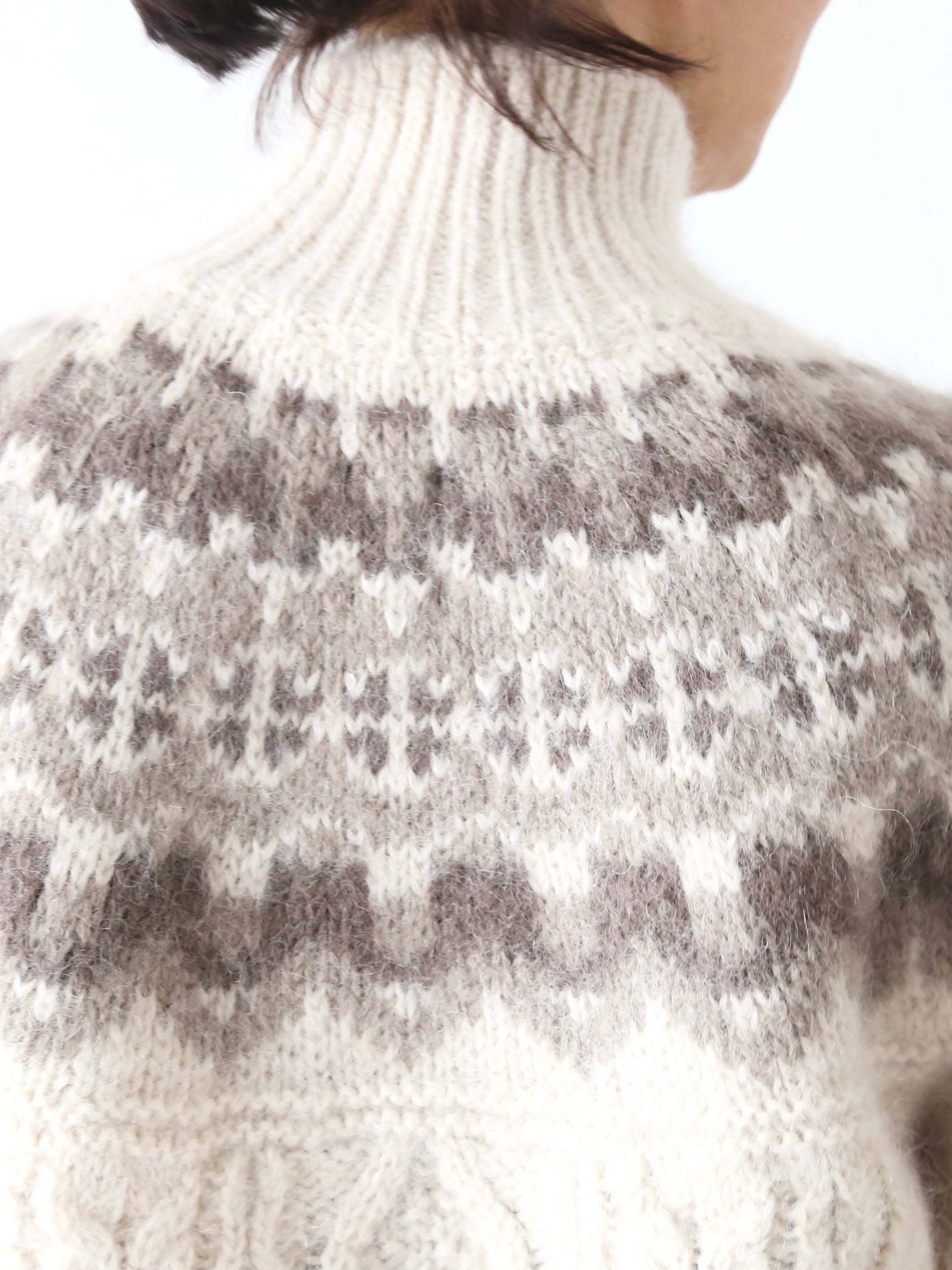 tao ノルディック柄スパンコール刺繍セーター [TP-N002-051]