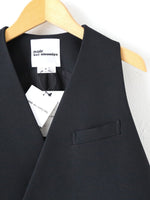 Load image into Gallery viewer, noir kei ninomiya エステルギャバジンベスト [3R-A005-051]

