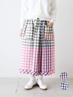 画像をギャラリービューアに読み込む, tao エステル綿ギンガムチェックスカート [TQ-S009-051]
