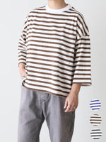 画像をギャラリービューアに読み込む, Veritecoeur 1×1.5ボーダーショートスリーブ [VCC-528]
