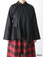 画像をギャラリービューアに読み込む, tao 綿ブロードブラウス(襟) [TP-B017-051]
