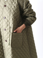 画像をギャラリービューアに読み込む, tao エステルタフタキルティングコート [TP-C003-051]
