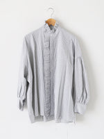 画像をギャラリービューアに読み込む, TOUJOURS バンドカラービショップスリーブラッフルシャツ [YM43PS02]
