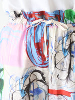 画像をギャラリービューアに読み込む, ayanoguchiaya アートプリンテッドフリルパンツ [dress.25-P]
