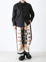 画像をギャラリービューアに読み込む, tao エステルスカーフ柄プリントMIXパンツ A柄 [TP-P006-051-A]
