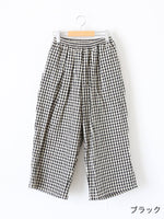 画像をギャラリービューアに読み込む, R&amp;D.M.Co- ギンガムチェックゴムパンツ [7608]
