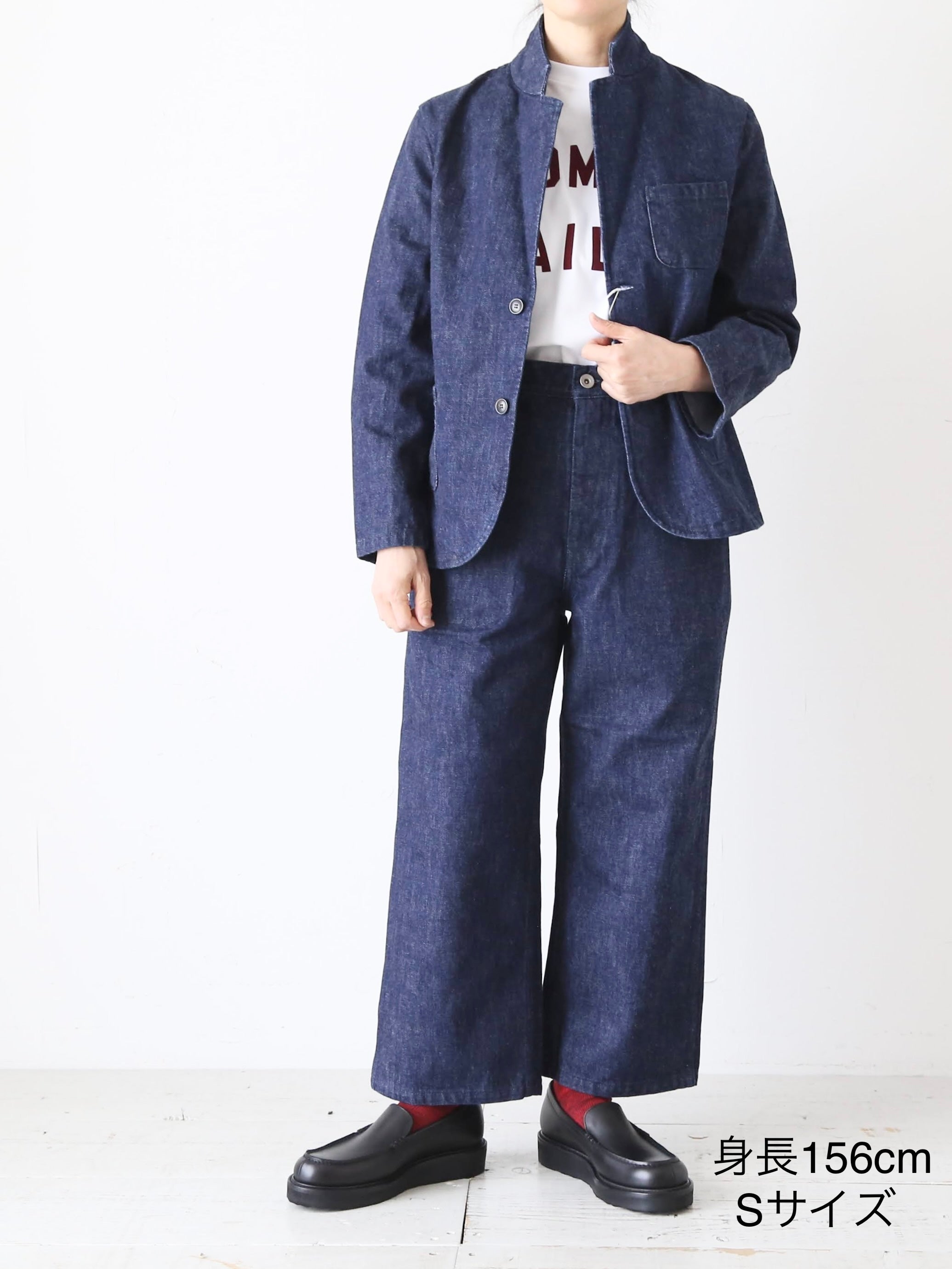 R&D.M.Co- オールドマンズテーラー ウォッシュドデニムワークパンツ