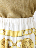 画像をギャラリービューアに読み込む, tao エステルスカーフ柄プリントMIXパンツ C柄 [TP-P006-051-C]
