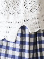 画像をギャラリービューアに読み込む, tao  綿透かし柄MIXニット [TQ-N014-051]
