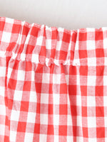 画像をギャラリービューアに読み込む, tao 綿ギンガムチェック 製品ブリーチ加工スカート [TQ-S021-051]
