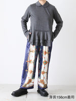 画像をギャラリービューアに読み込む, tao エステルスカーフ柄プリントMIXパンツ B柄 [TP-P006-051-B]
