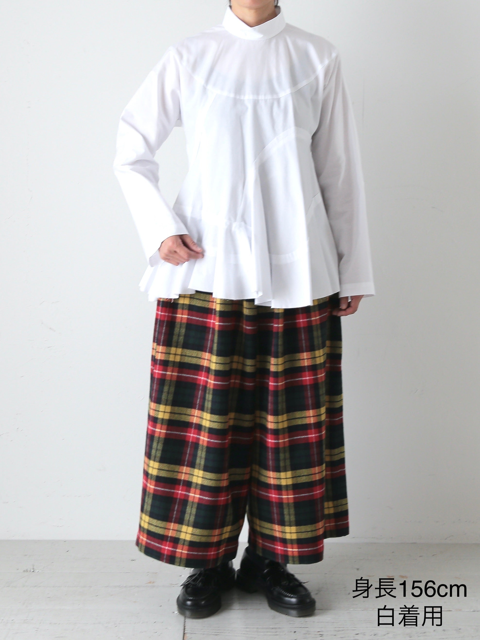 tao 綿ブロードブラウス(ハイネック) [TP-B016-051]