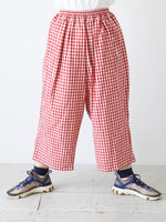 画像をギャラリービューアに読み込む, R&amp;D.M.Co- ギンガムチェックゴムパンツ [7608]
