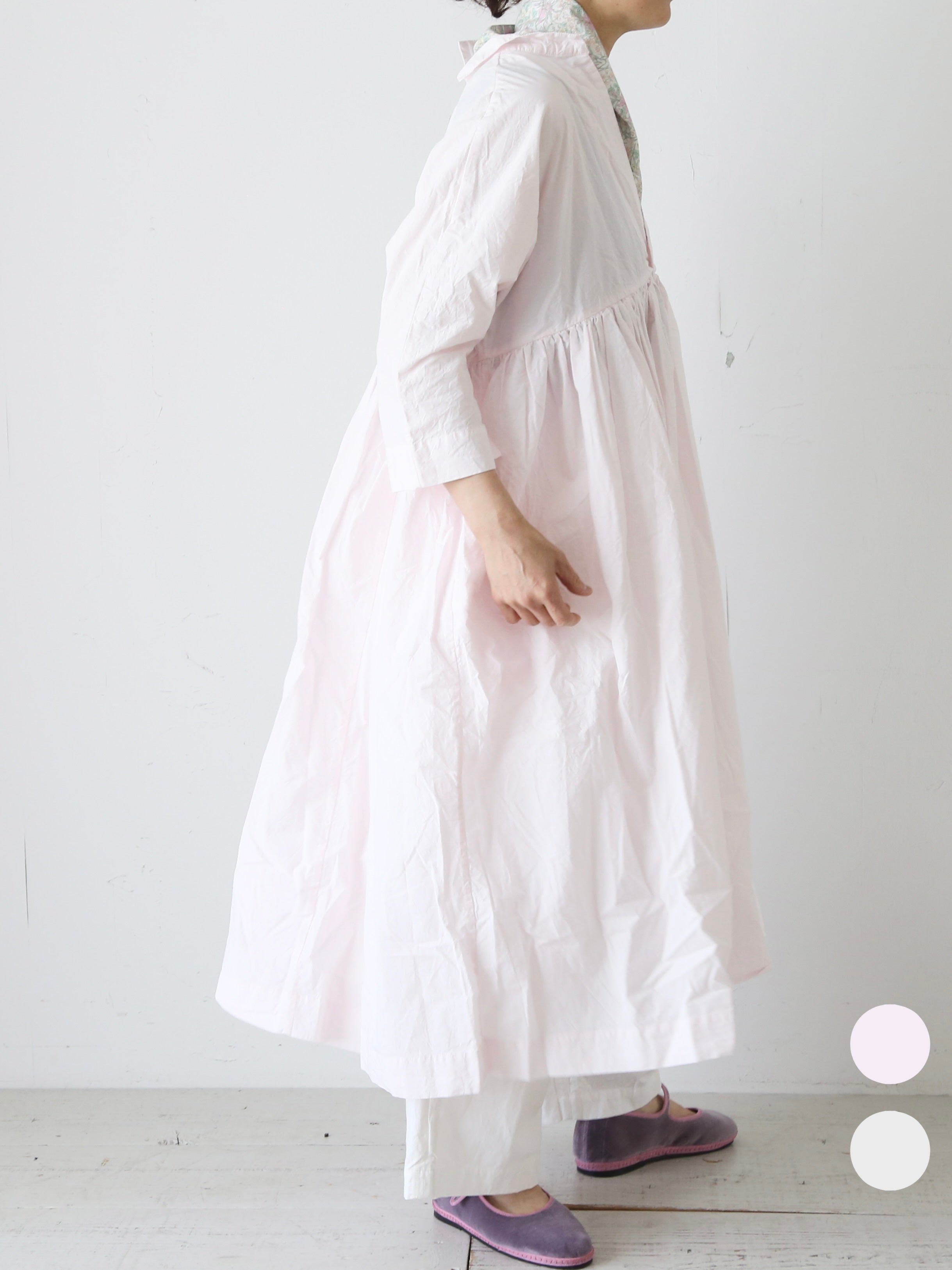 Veritecouer/ ワッシャーツィードスキッパーチュニック Veritecoeur キャッチワッシャーワンピース [VC-2846] – CREER
