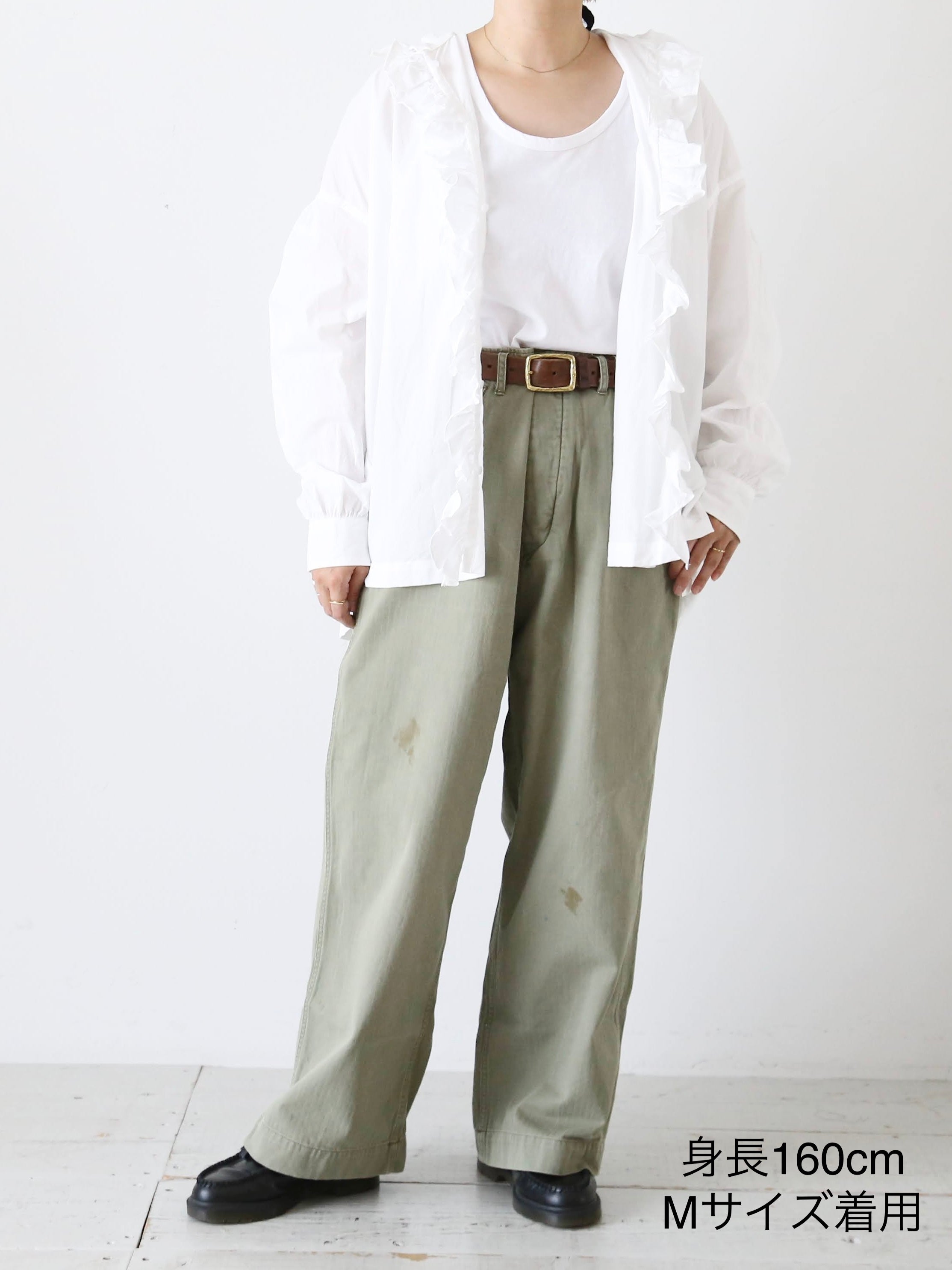 chimala ヘリンボーンUSアーミーデニムオフィサートラウザー [CS40-MP15B/S]