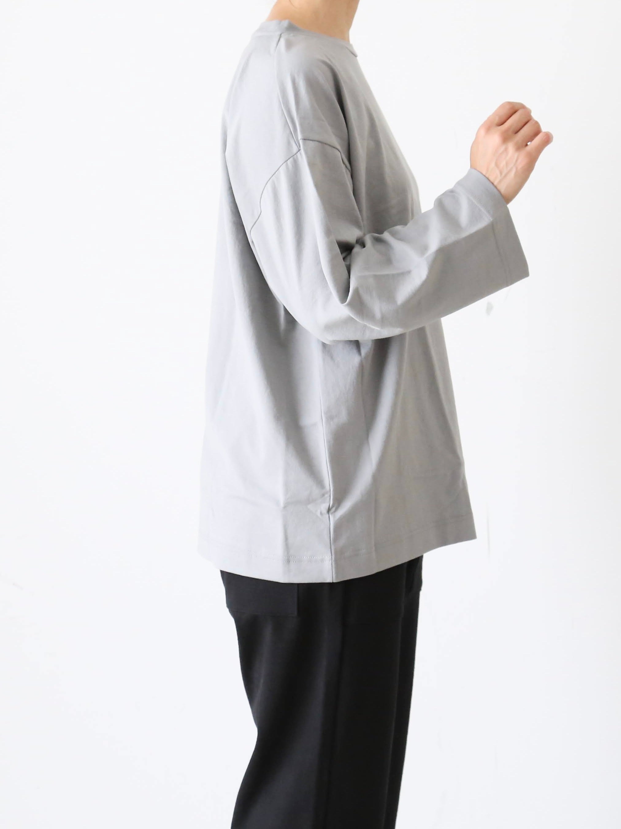 GICIPI クルーネックリラックスフィット9分袖カットソー (カノッキーア) [2406P]