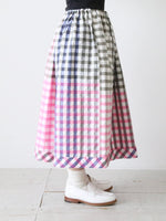 画像をギャラリービューアに読み込む, tao エステル綿ギンガムチェックスカート [TQ-S009-051]
