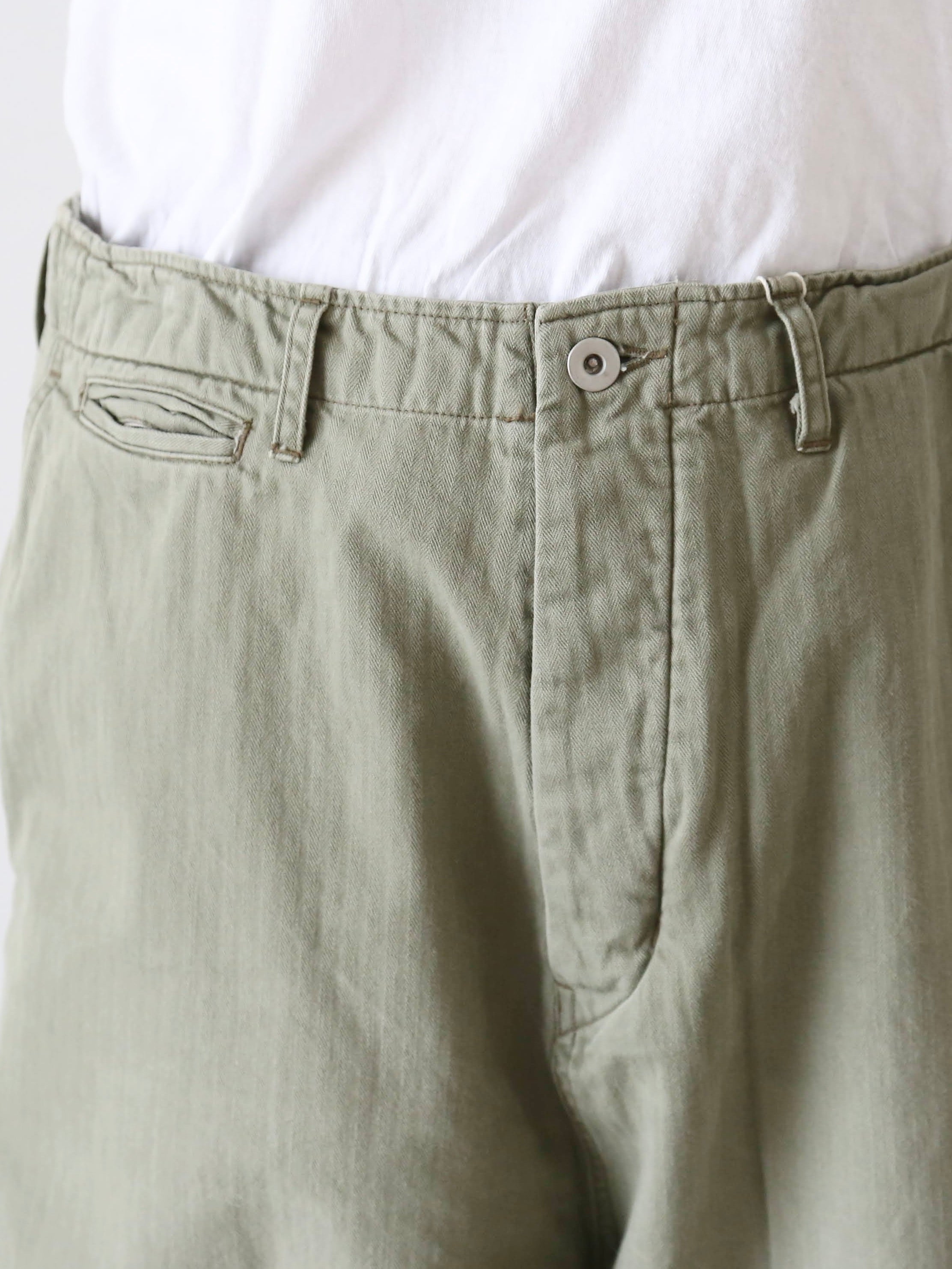 chimala ヘリンボーンUSアーミーデニムオフィサートラウザー [CS40-MP15B/S]