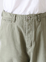 画像をギャラリービューアに読み込む, chimala ヘリンボーンUSアーミーデニムオフィサートラウザー [CS40-MP15B/S]
