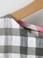 画像をギャラリービューアに読み込む, tao エステル綿ギンガムチェックワンピース [TQ-O013-051]
