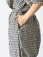 画像をギャラリービューアに読み込む, R&amp;D.M.Co- ギンガムチェックゴムパンツ [7608]
