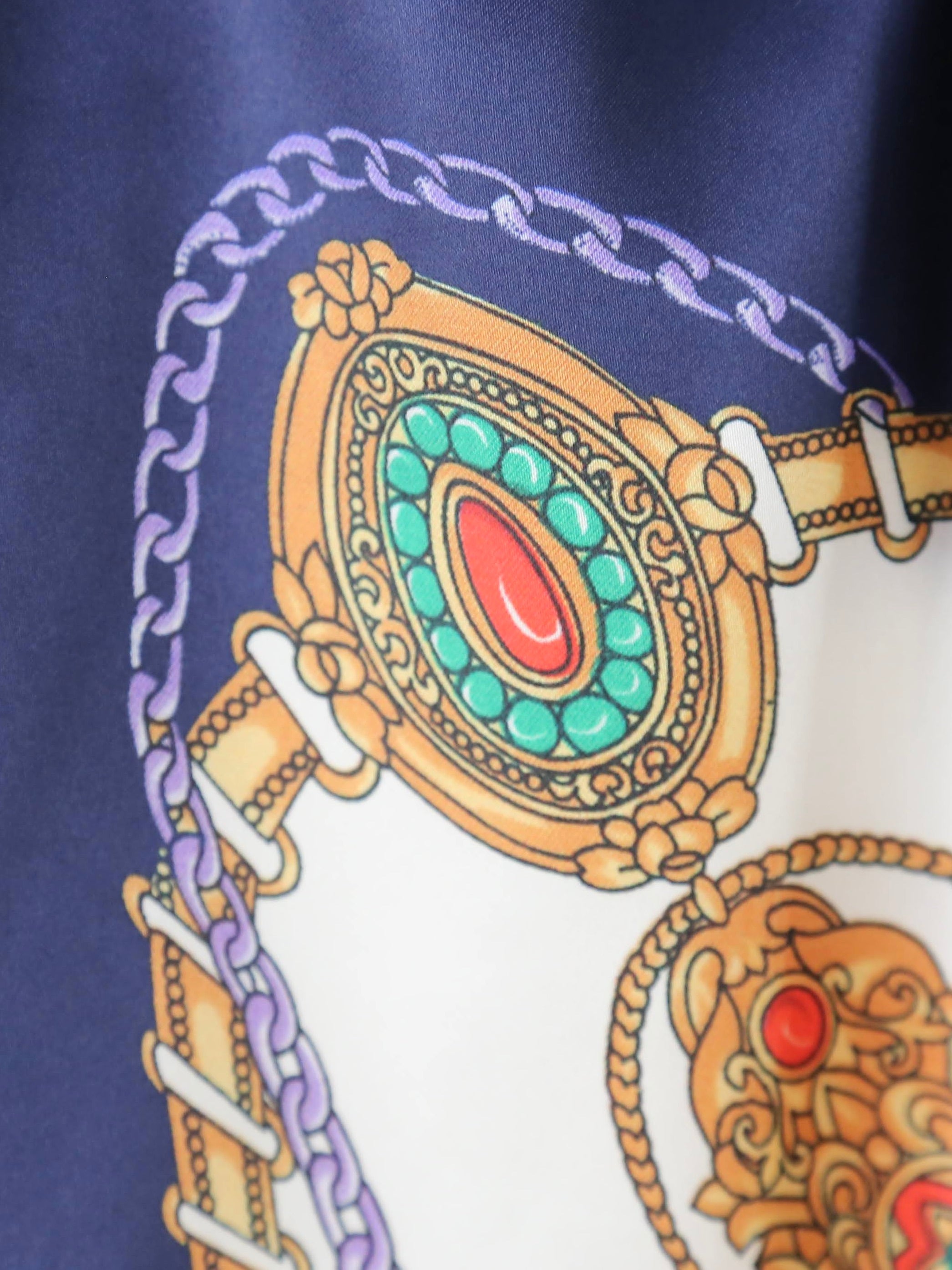 tao エステルスカーフ柄プリントMIXパンツ B柄 [TP-P006-051-B]