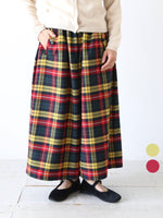 画像をギャラリービューアに読み込む, tao タータンチェック先染めパンツ [TP-P010-051]
