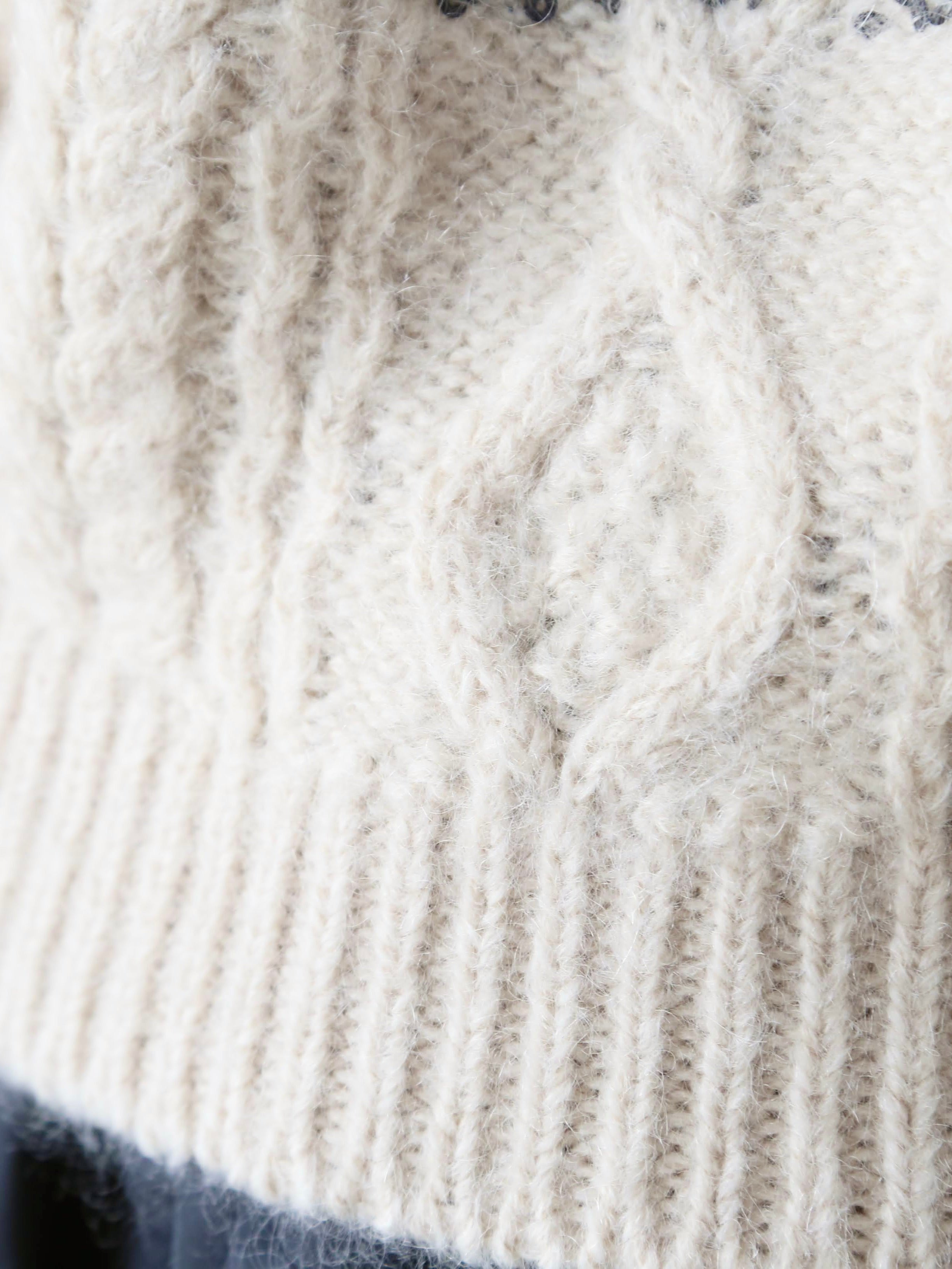 tao ノルディック柄スパンコール刺繍セーター [TP-N002-051]