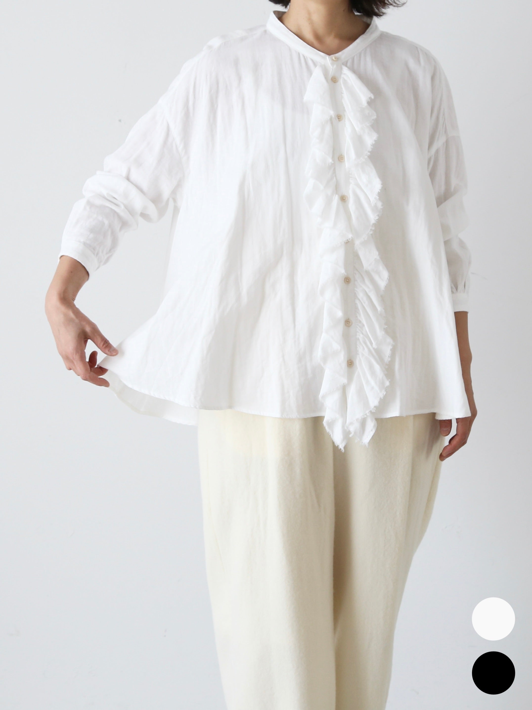 suzuki takayuki ラッフルブラウス [A261-16]