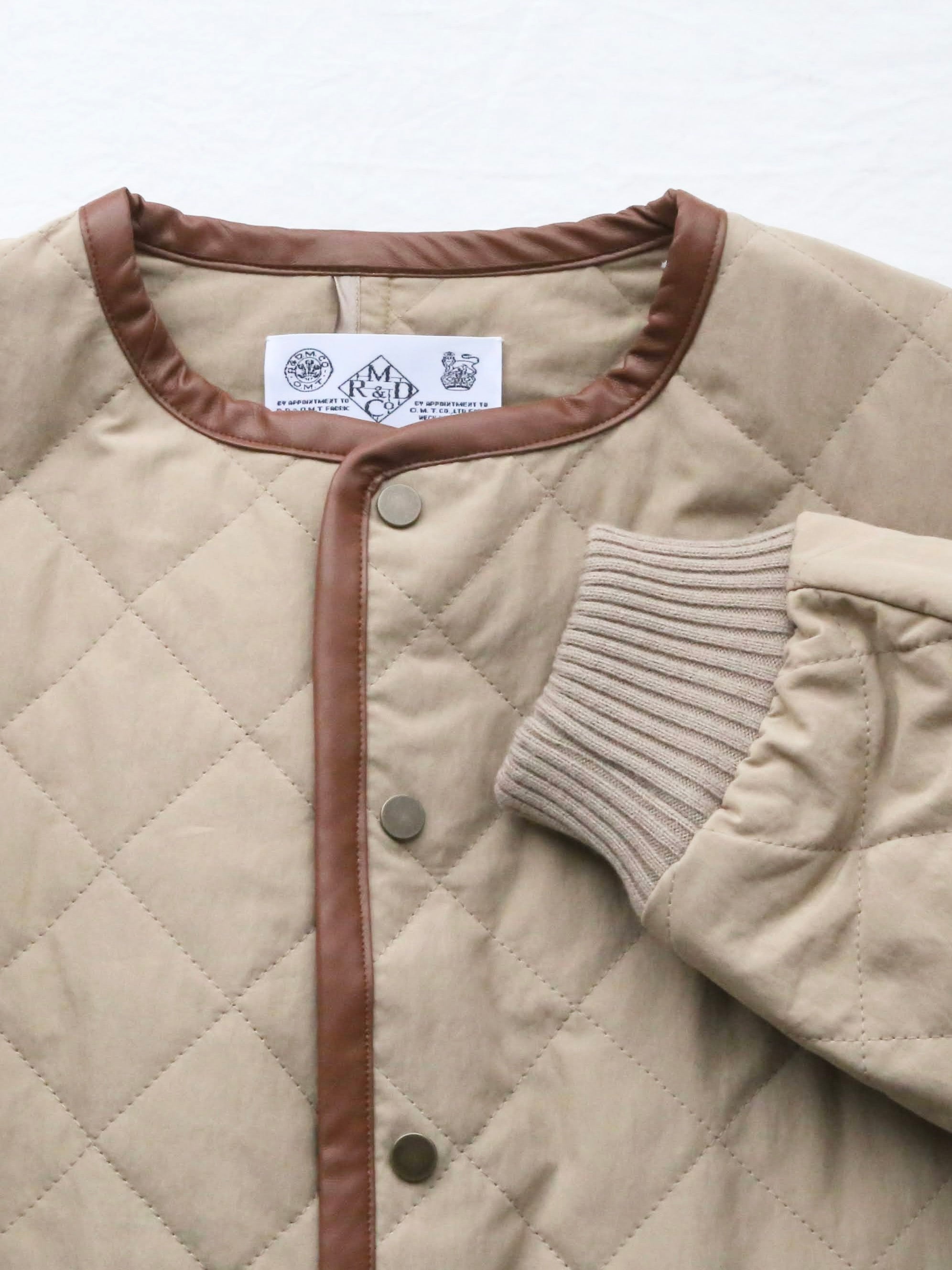 R&D.M.Co- ウォータープルーフキルティングロングコート [7729]