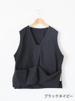 画像をギャラリービューアに読み込む, TOUJOURS ワークプルオーバーベスト [AM44PJ02]
