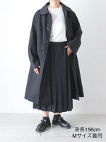 画像をギャラリービューアに読み込む, tao ウールギャバ後染めコート [TC-C101-051]
