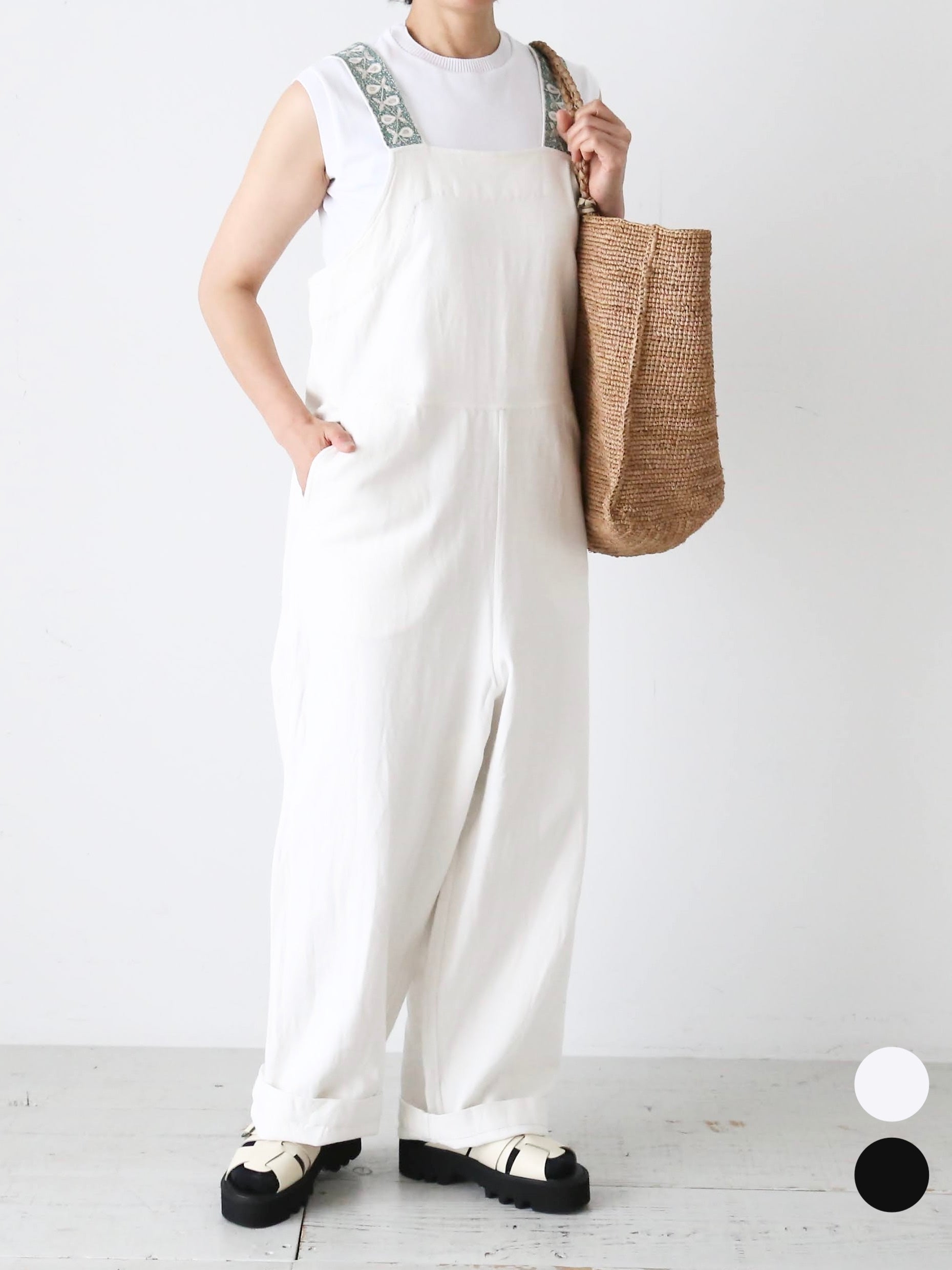 【おまとめ2点✨】RonHerman ブランドタグ刺繍付オーバーオール ペイント おまとめ2点✨】RonHerman ブランドタグ刺繍付オーバーオール