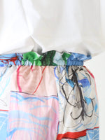 画像をギャラリービューアに読み込む, ayanoguchiaya アートプリンテッドフリルパンツ [dress.25-P]
