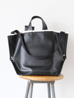 画像をギャラリービューアに読み込む, ebagos Y字トートM・6号PVCキャンバス(IVBK) [15608]
