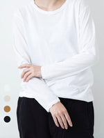 画像をギャラリービューアに読み込む, Veritecoeur 強撚天竺クルーネックロングスリーブ [ST-068]
