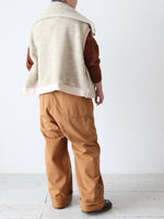 画像をギャラリービューアに読み込む, ebagos  スワンベスト ウールボア [55610]
