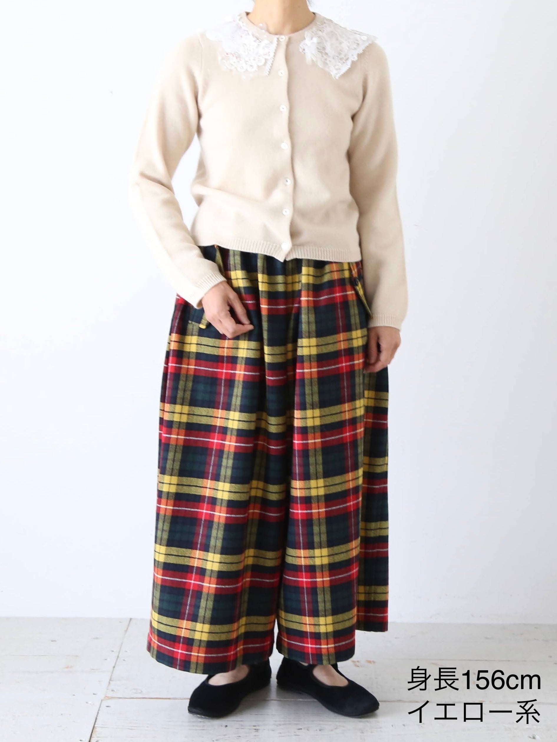 tao タータンチェック先染めパンツ [TP-P010-051]