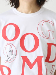 tao タオ コム デ ギャルソン 綿天竺プリントTシャツ GOOD MORNING