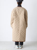 画像をギャラリービューアに読み込む, R&amp;D.M.Co- ウォータープルーフキルティングロングコート [7729]
