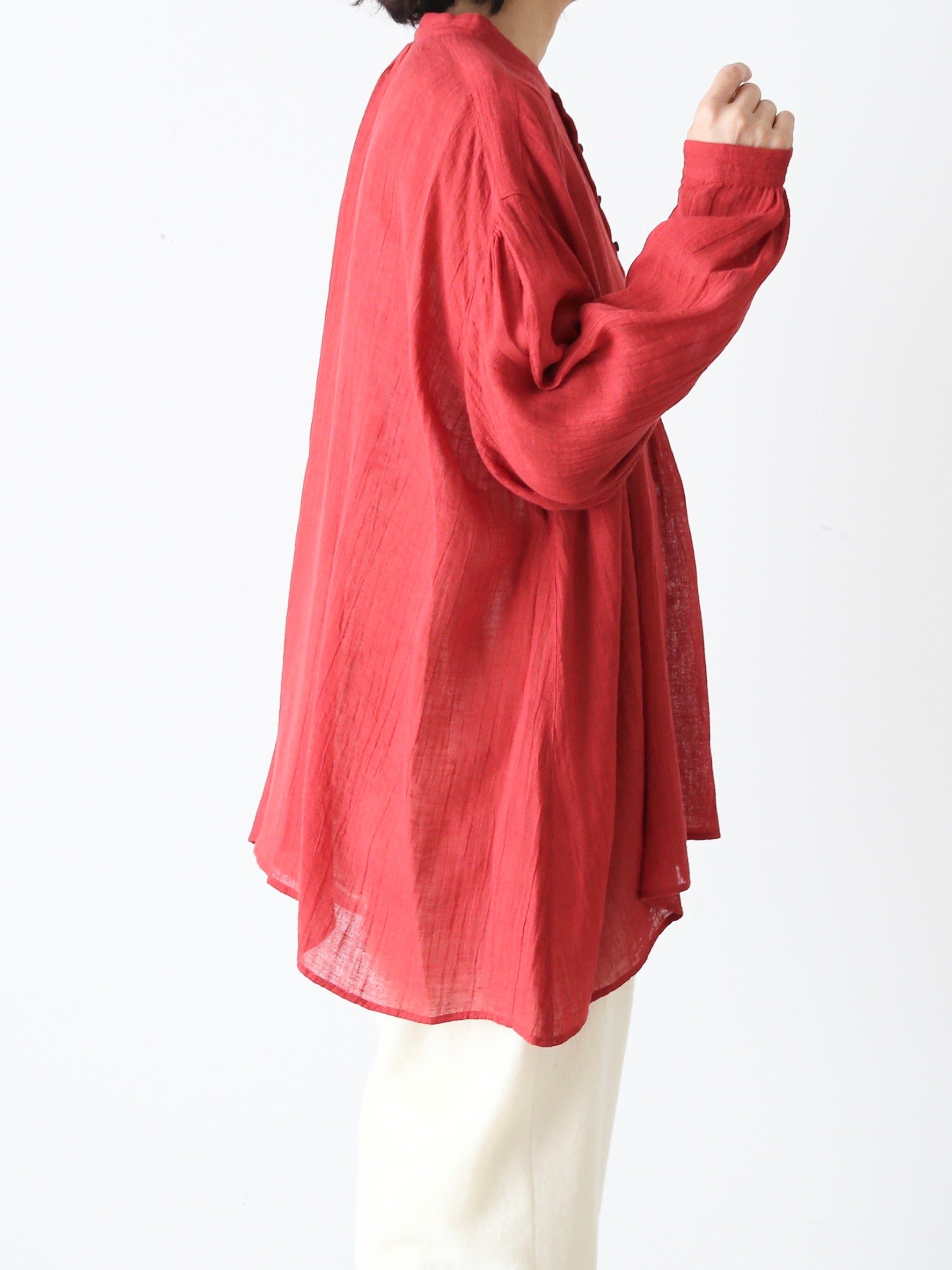 suzuki takayuki ガーゼプルオーバーブラウス [A261-04]