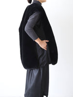 画像をギャラリービューアに読み込む, ALWEL リバーシブルスリーブレスジャケット [CRINY FUR-1]
