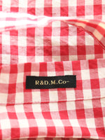 画像をギャラリービューアに読み込む, R&amp;D.M.Co- ギンガムチェックトートバッグ [7618]
