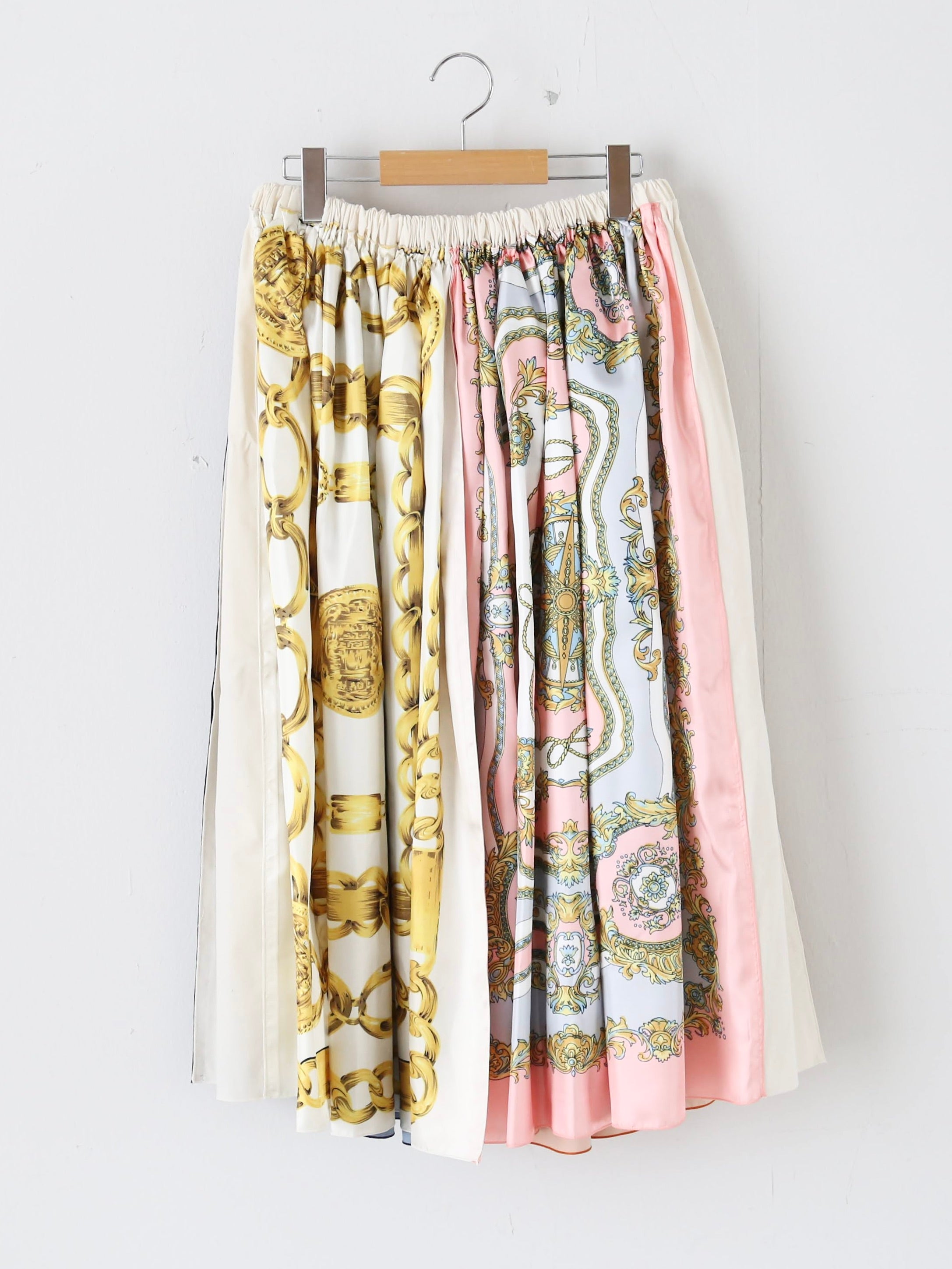 tao エステルスカーフ柄プリントMIXスカートB柄 [TP-S016-051-B]