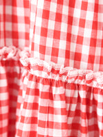 画像をギャラリービューアに読み込む, tao 綿ギンガムチェック 製品ブリーチ加工スカート [TQ-S021-051]
