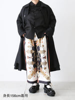 画像をギャラリービューアに読み込む, tao エステルスカーフ柄プリントMIXパンツ A柄 [TP-P006-051-A]
