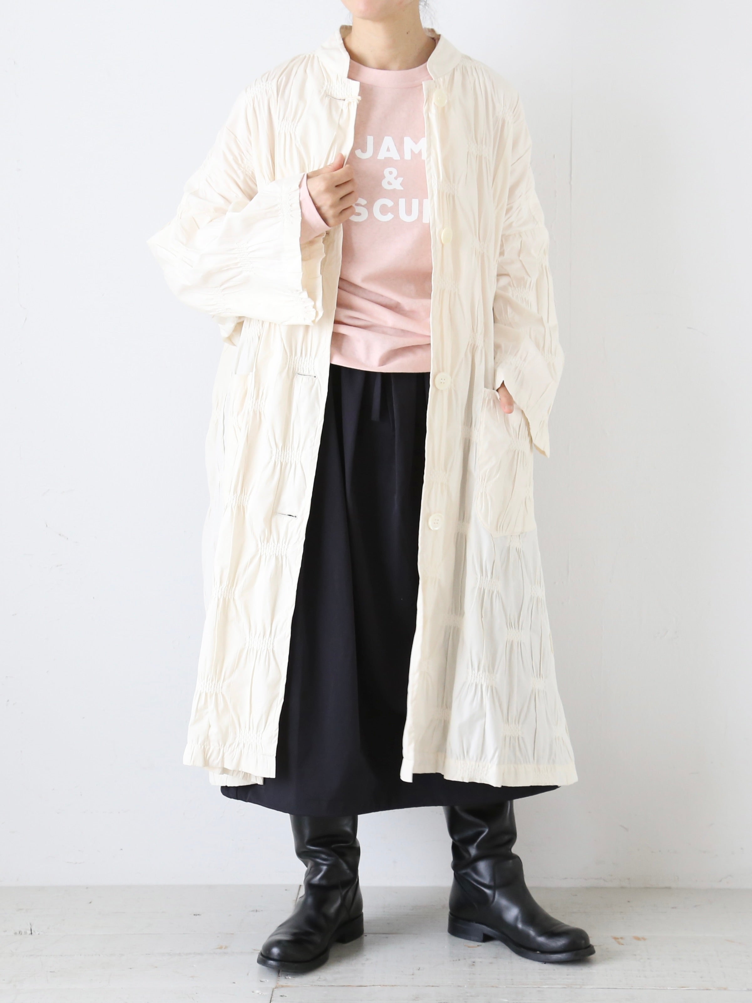 R&D.M.Co- ビスケット柄 長袖カットソー R&D.M.Co- JAM＆BISCUIT ロングスリーブTシャツ [8317]｜CREER