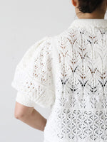 画像をギャラリービューアに読み込む, tao  綿透かし柄MIXニット [TQ-N014-051]
