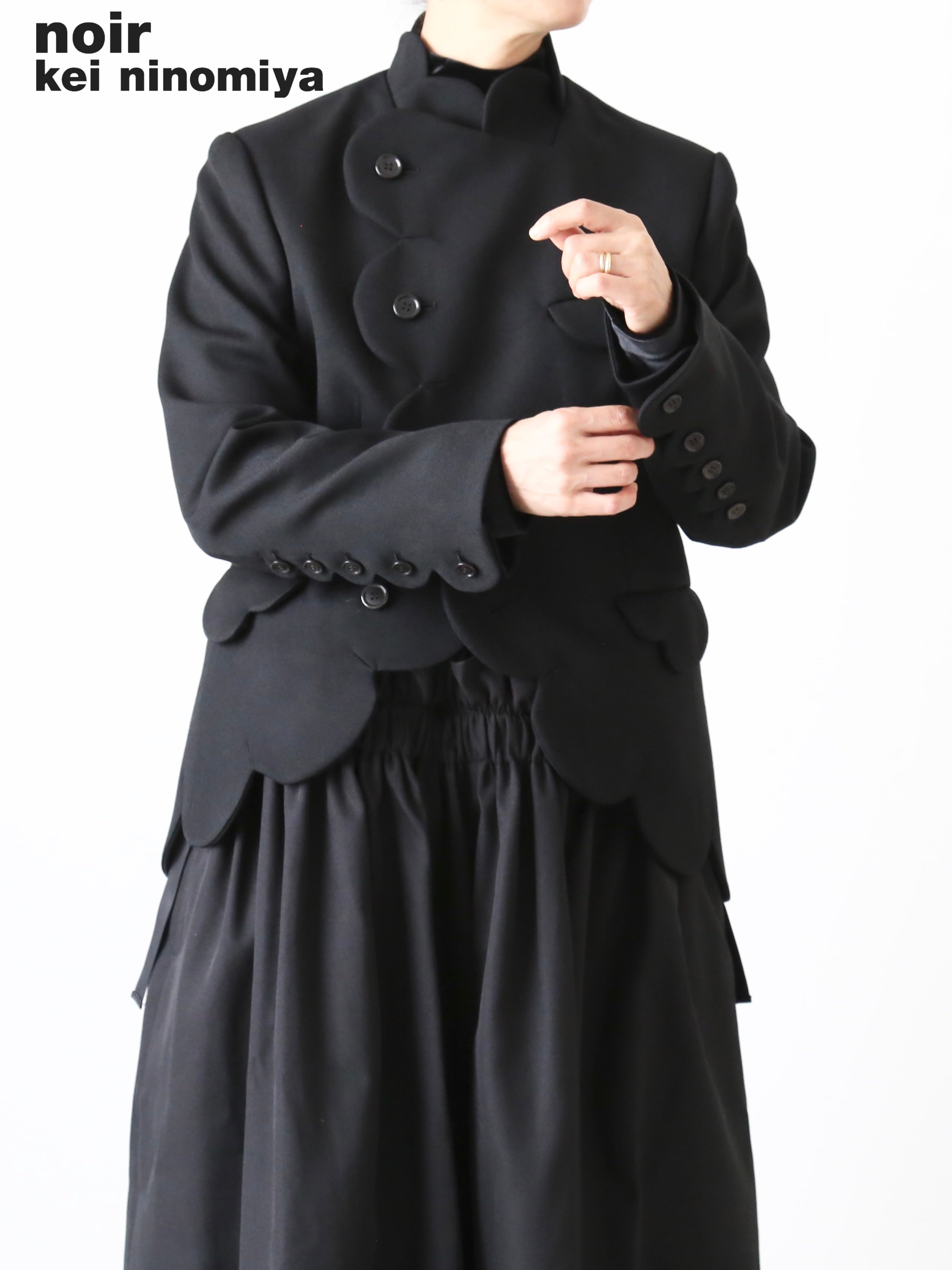noir kei ninomiya ノワールケイニノミヤ ウールギャバジンジャケット